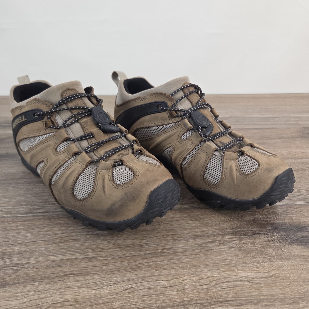 Merrell Chameleon 8 Stretch Hiking Shoes Men's sz 8.5 Brown Vibram J034181